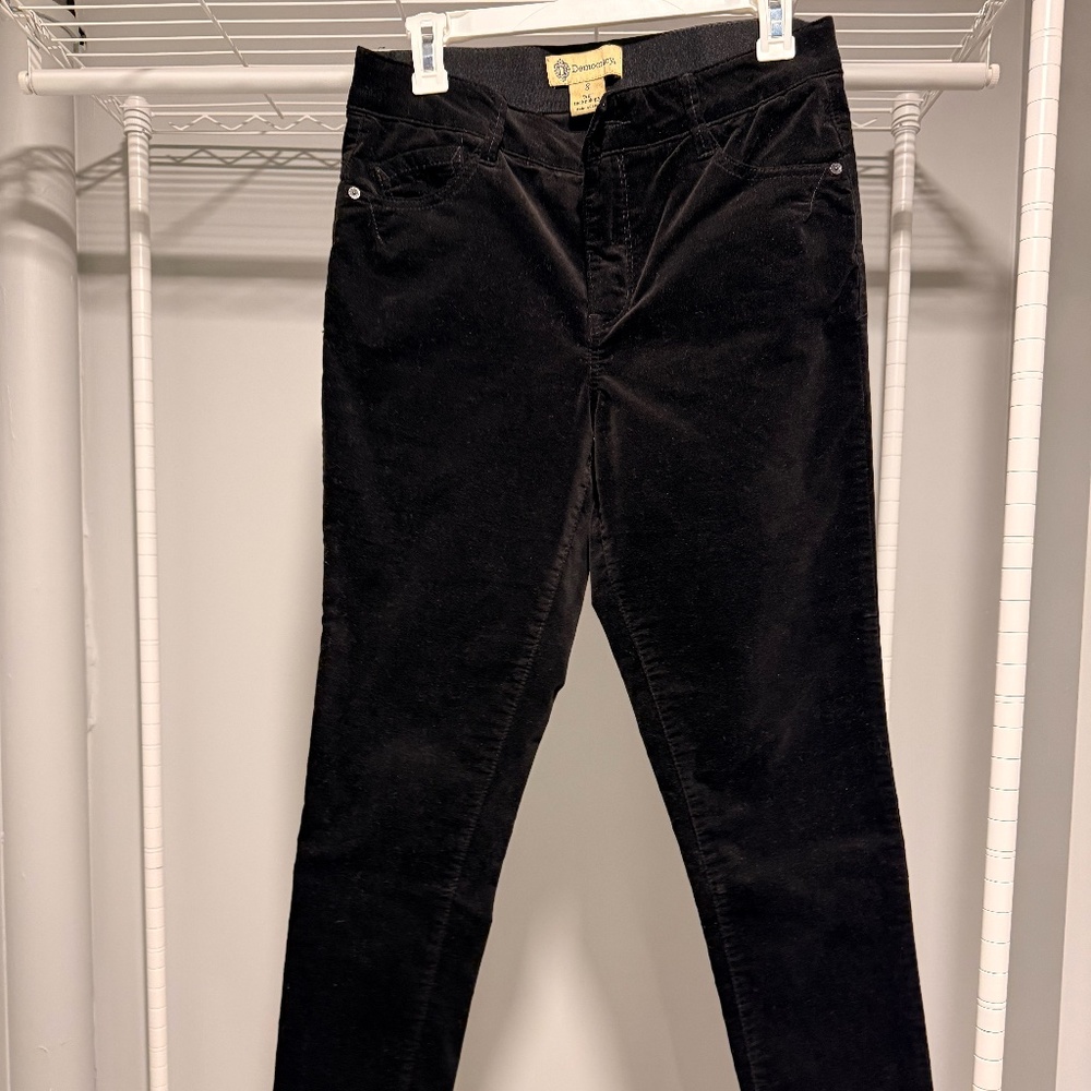 democracy "ab" technology ankle length velvet pants